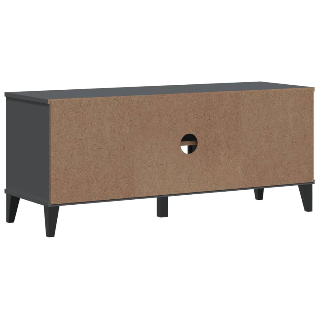 Lavice S Botníkem Viken Antracitově Šedá 106X35X45 Cm Kompozit