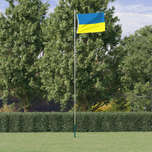 Ukrajinská vlajka s mosaznými průchodkami 90 x 150 cm