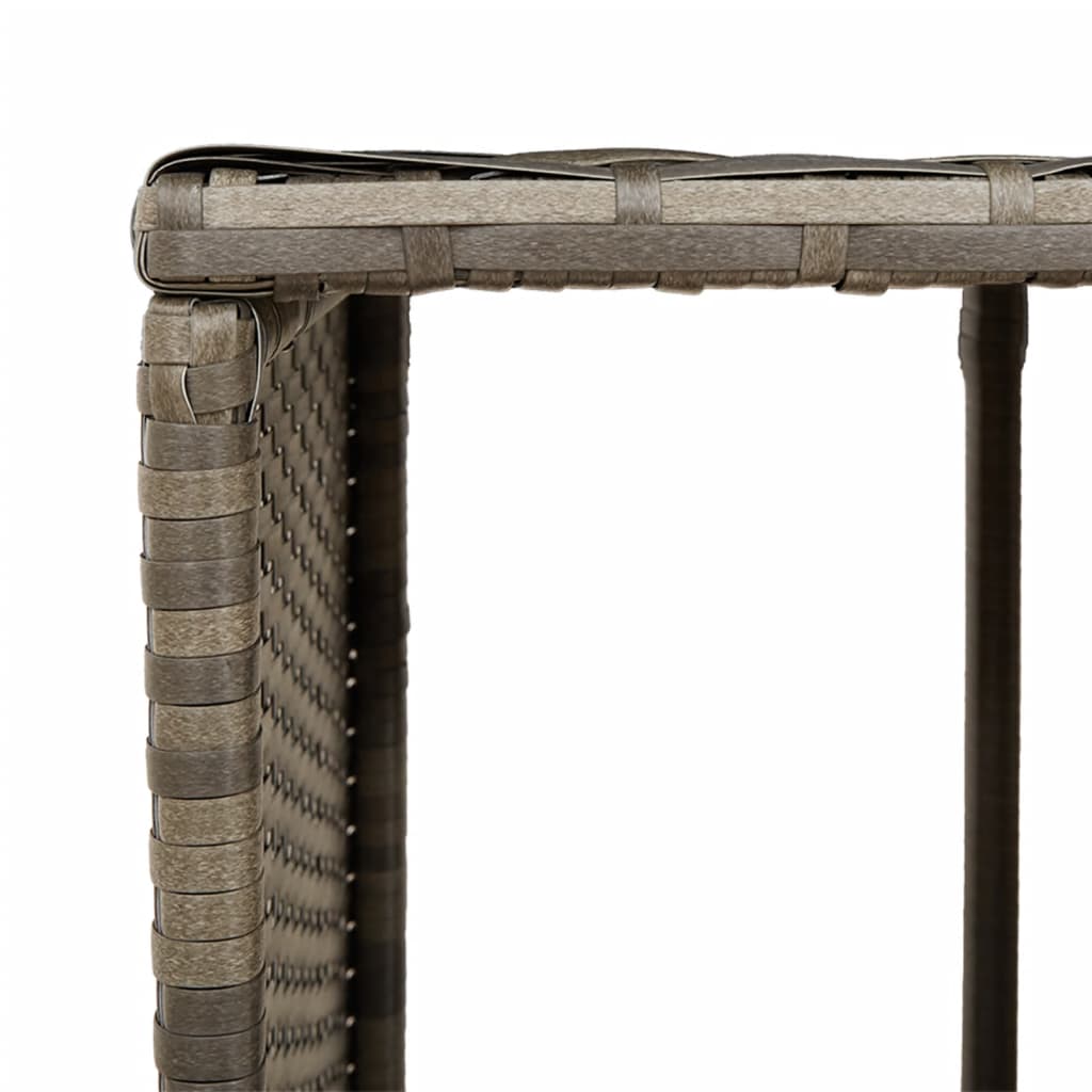 Úložné Regály K Vířivce 2 Ks Šedé Polyratan