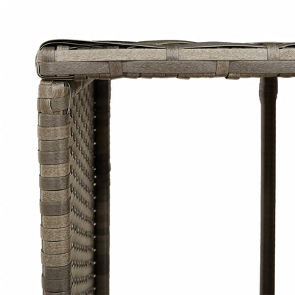 Úložné Regály K Vířivce 2 Ks Šedé Polyratan