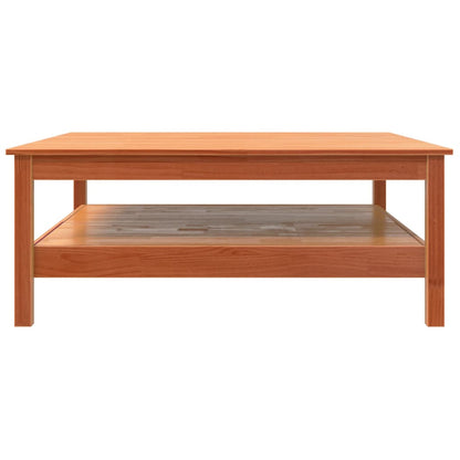 Konferenční Stolek Voskově Hnědý 100X100X40 Cm Masivní Borovice
