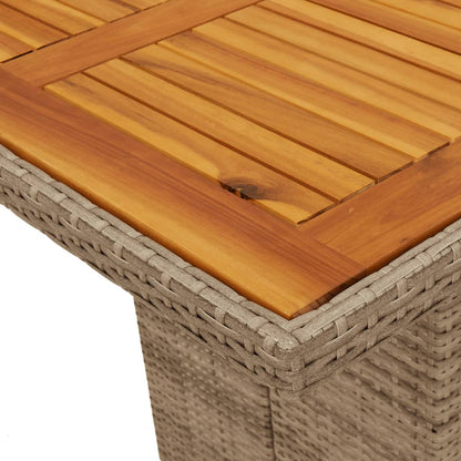 9Dílný Zahradní Jídelní Set S Poduškami Mix Béžové Polyratan