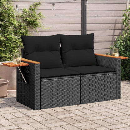 Zahradní Pohovka S Poduškami 2Místná Béžová Polyratan