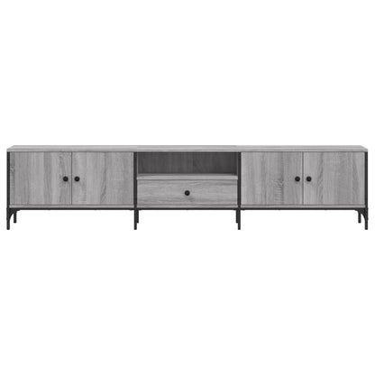 Tv Skříňka Se Zásuvkou Šedá Sonoma 200X25X44Cm Kompozitní Dřevo