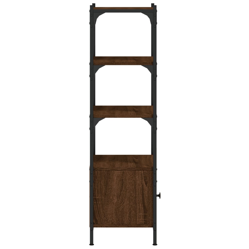 Knihovna Se 3 Policemi 41 X 30 X 109,5 Cm Kompozit