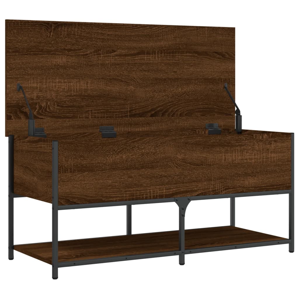 Úložná Lavice Hnědý Dub 100 X 42,5 X 47 Cm Kompozitní Dřevo