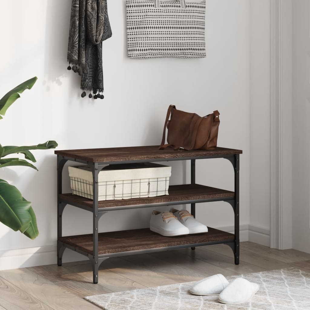 Lavice S Botníkem 70 X 38,5 X 49 Cm Kompozitní Dřevo