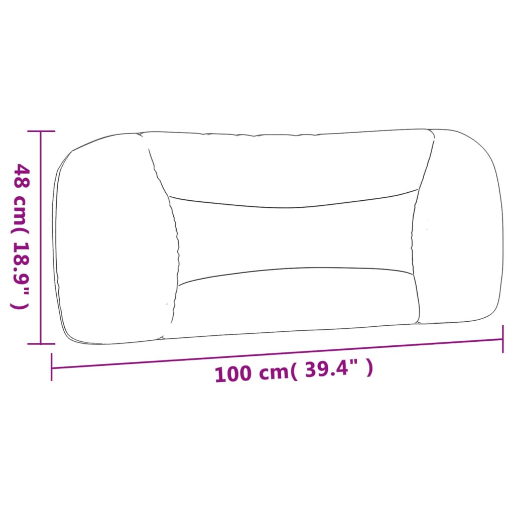 Polštář Na Čelo Postele Hvar Bílý 100 Cm Umělá Kůže