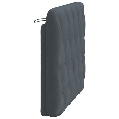 Polštář Na Čelo Postele Tmavě Šedý 100 Cm Sametový