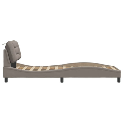Rám Postele Bez Matrací Hvar Taupe 80X200 Cm Textil