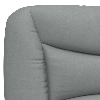 Rám Postele Bez Matrace Hvar Světle Šedá 90 X 190 Cm Textil