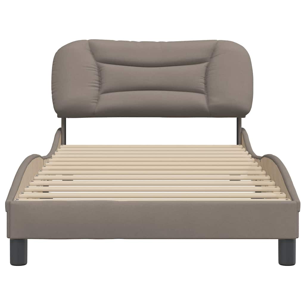 Rám Postele Bez Matrace Hvar Taupe 100 X 200 Cm Textil