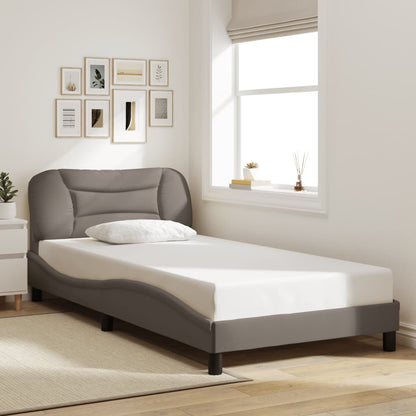 Rám Postele Bez Matrace Hvar Taupe 100 X 200 Cm Textil