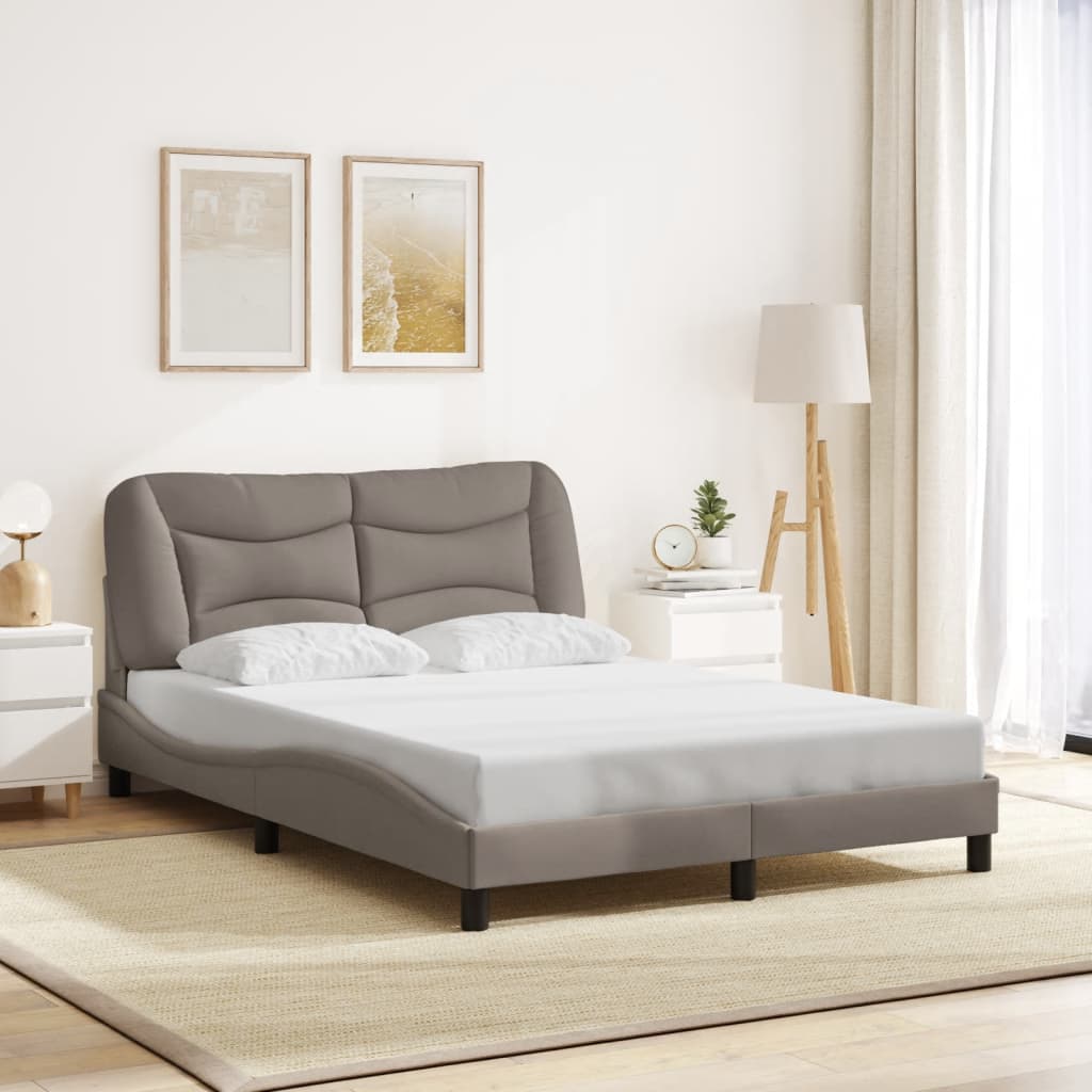 Rám Postele Bez Matrace Hvar Taupe 120 X 200 Cm Textil