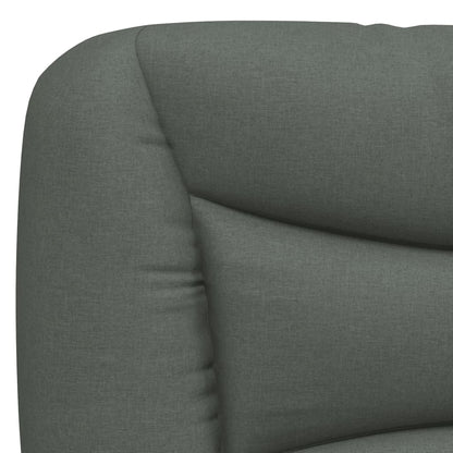 Rám Postele Bez Matrace Hvar Tmavě Šedý 140 X 190 Cm Textil