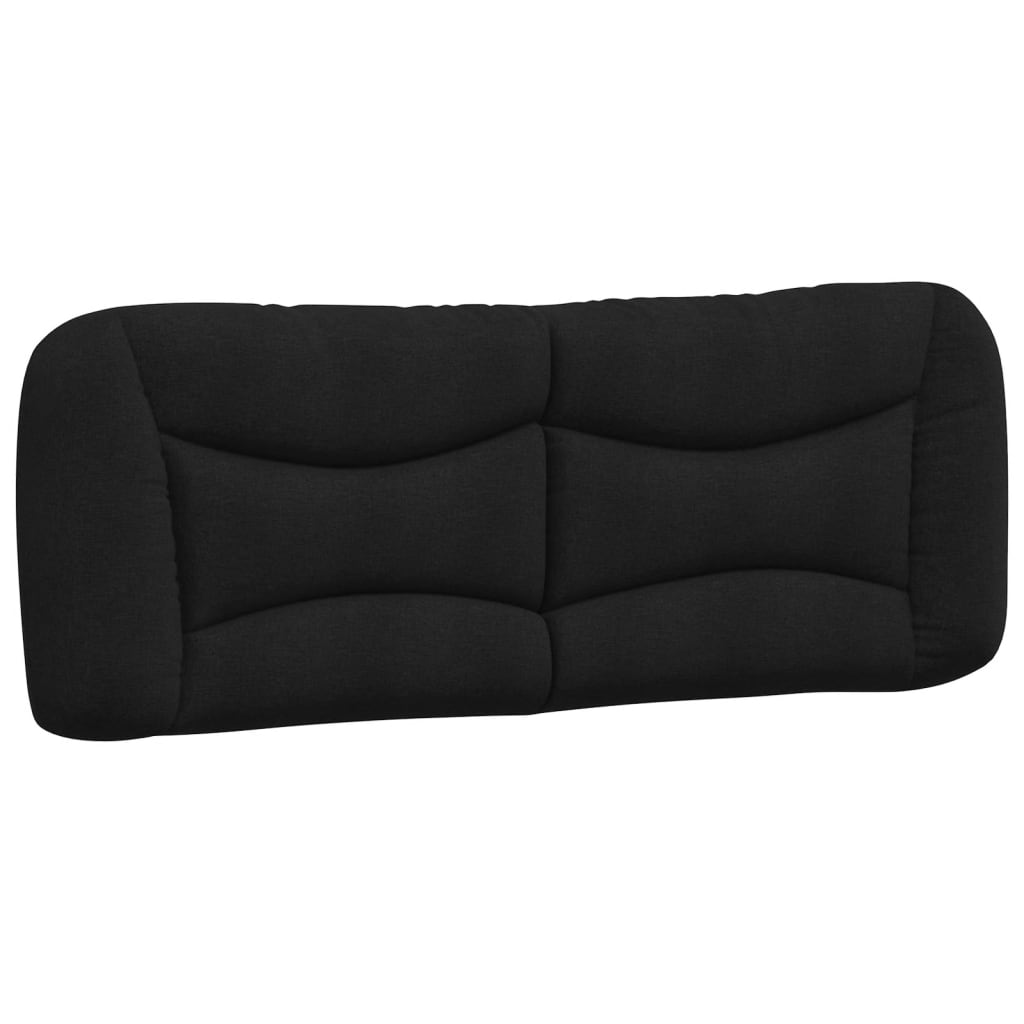 Rám Postele Bez Matrace Hvar Černý 140 X 190 Cm Textil
