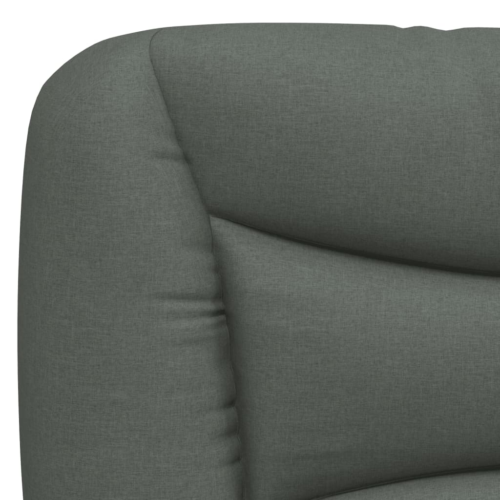 Rám Postele Bez Matrace Hvar Tmavě Šedý 160 X 200 Cm Textil