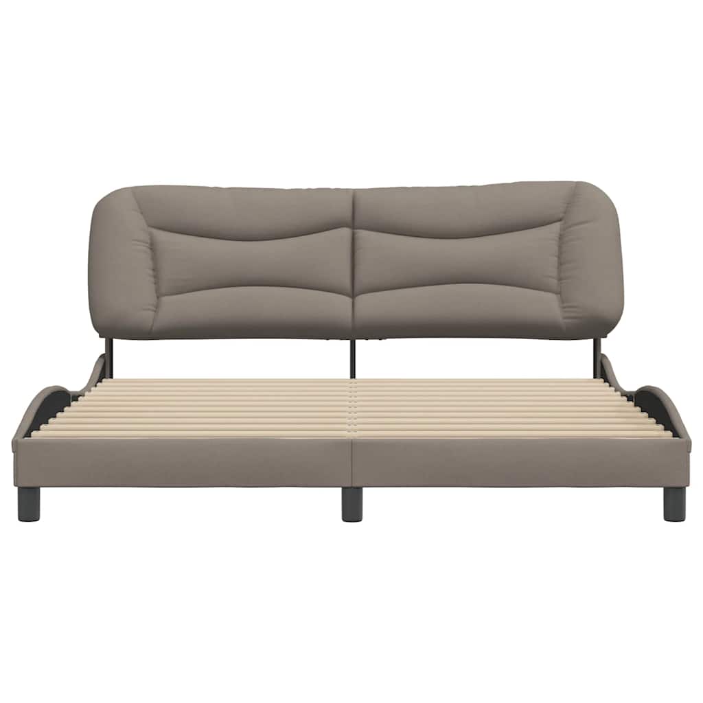 Rám Postele Bez Matrace Hvar Taupe 180 X 200 Cm Textil