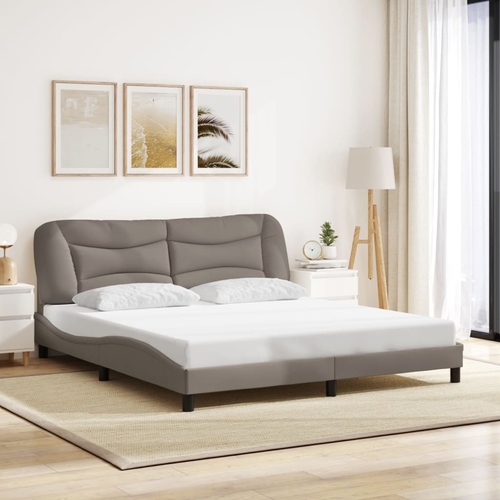 Rám Postele Bez Matrace Hvar Taupe 180 X 200 Cm Textil