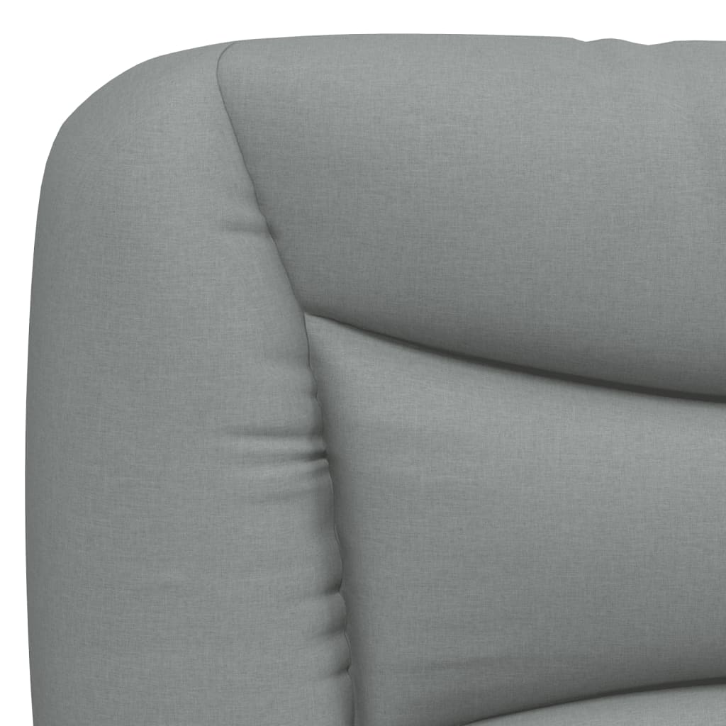 Rám Postele Bez Matrace Hvar Světle Šedý 200 X 200 Cm Textil
