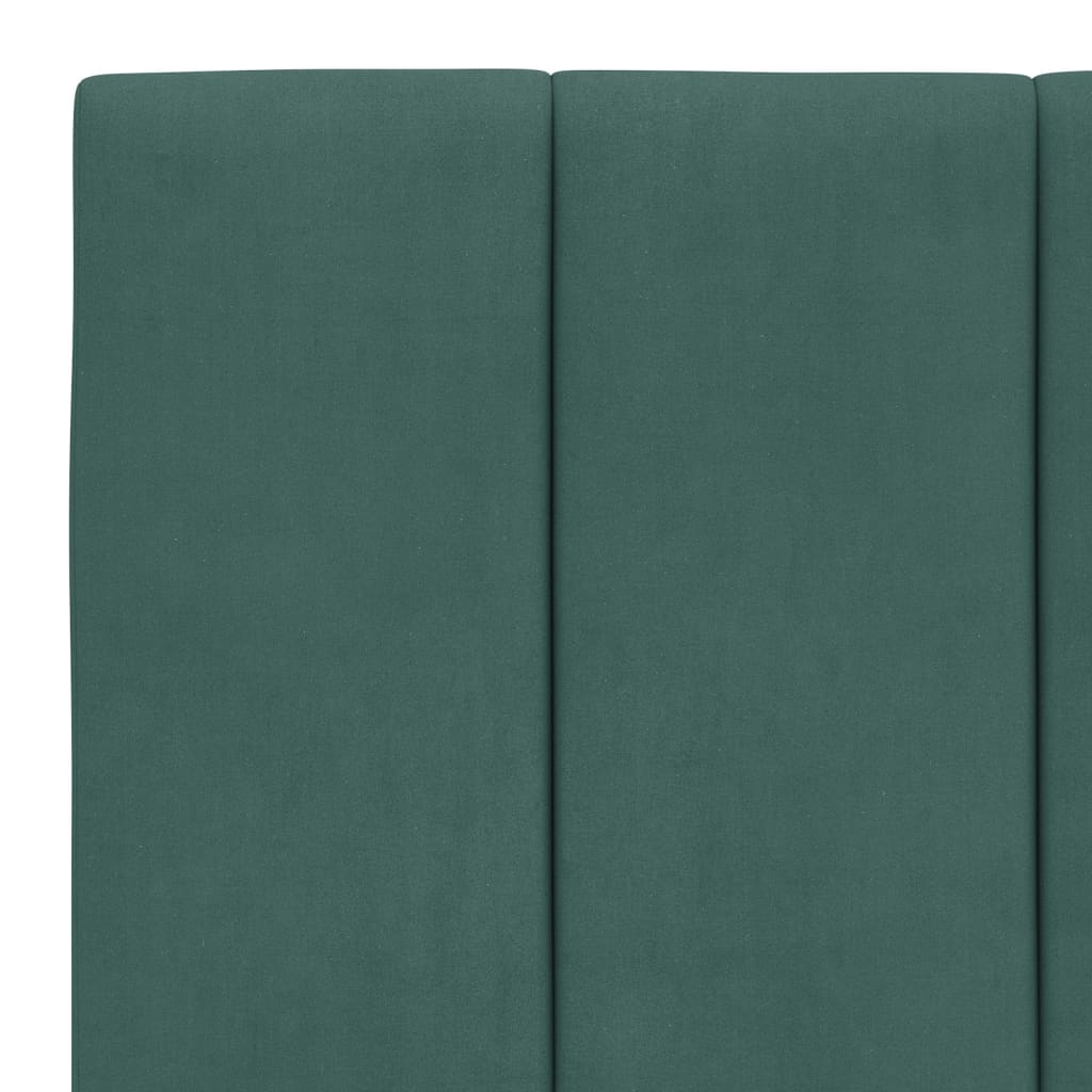 Rám Postele Bez Matrace Hanko Tmavě Zelená 100 X 200 Cm Samet