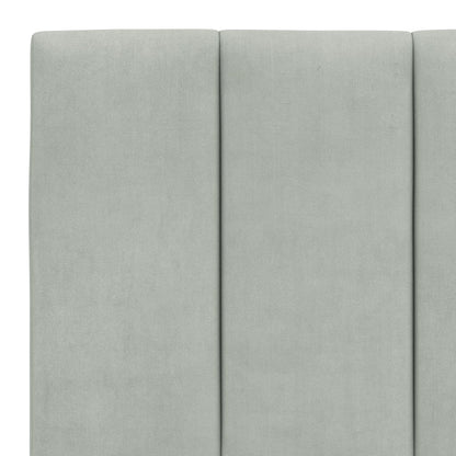 Rám Postele Bez Matrace Hanko Světle Šedý 160 X 200 Cm Samet