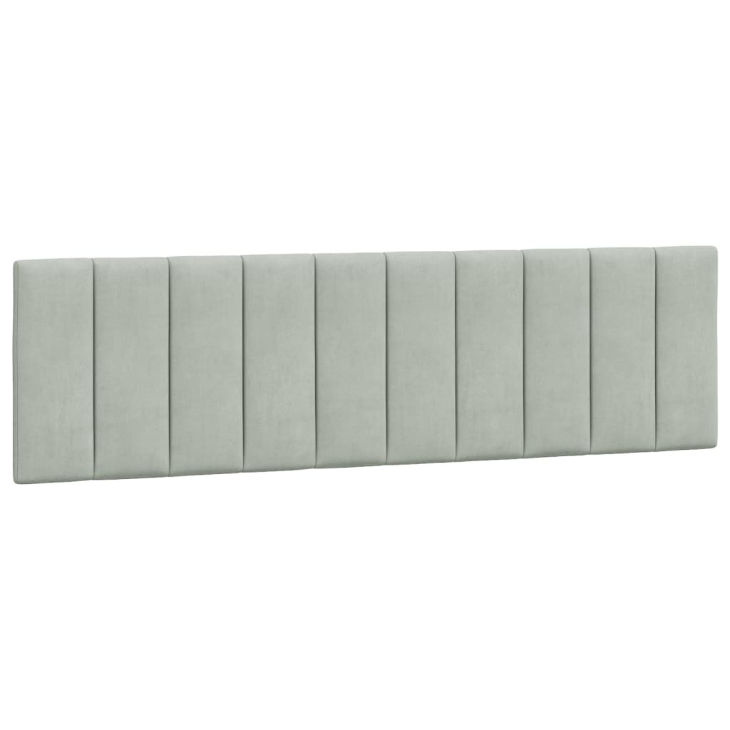 Rám Postele Bez Matrace Světle Šedý Samet