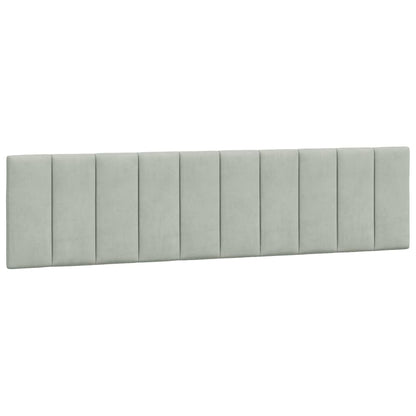 Rám Postele Bez Matrace Hanko Světle Šedý 200 X 200 Cm Samet