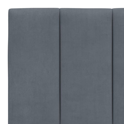 Rám Postele Bez Matrace Hanko Tmavě Šedý 200 X 200 Cm Samet