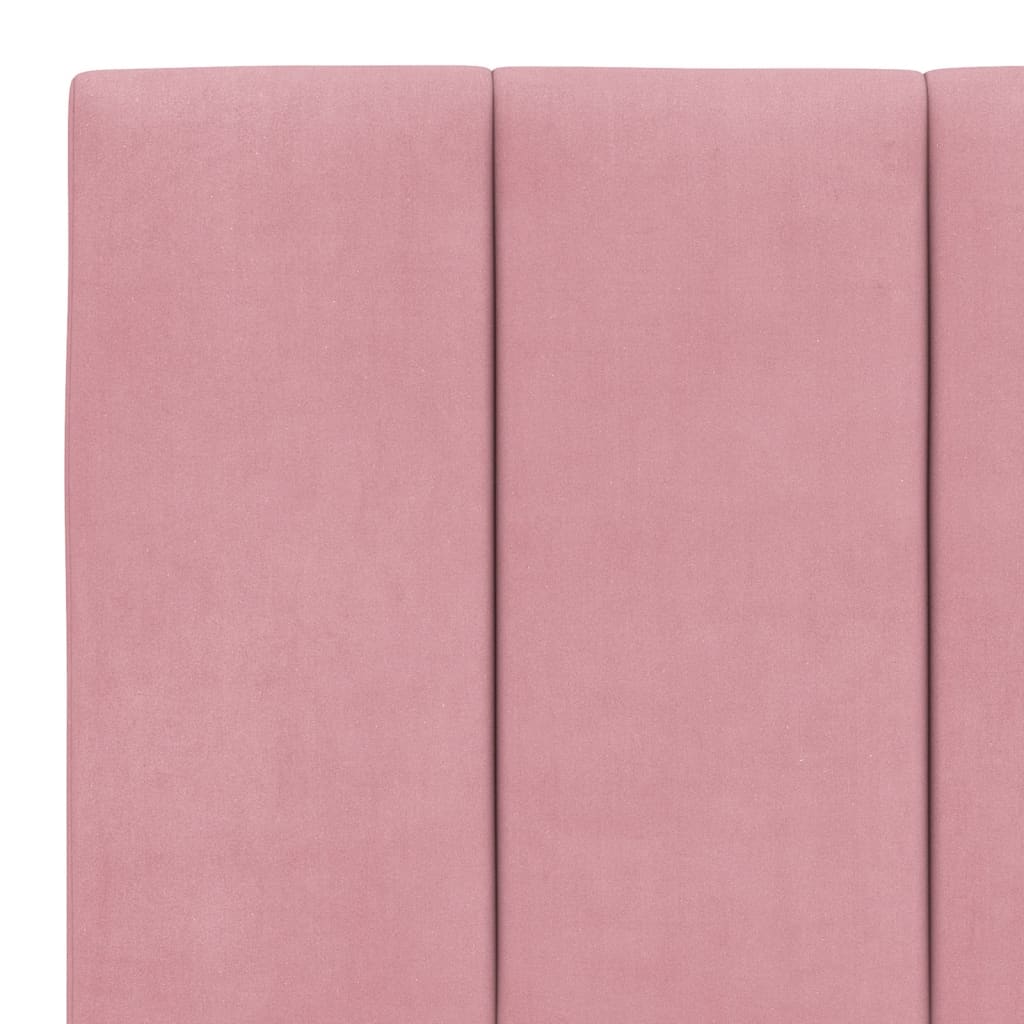 Rám Postele Bez Matrace Hanko Růžový 200X200 Cm Samet