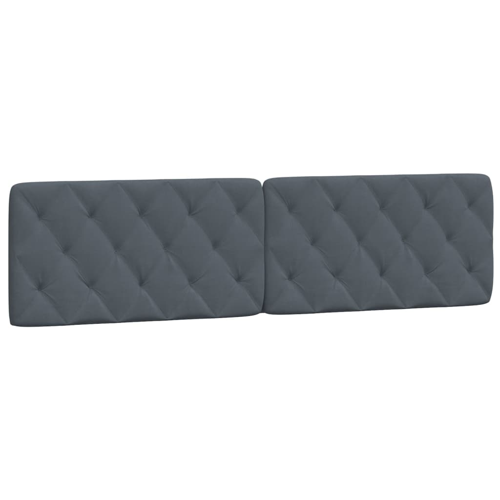Rám Postele Bez Matrace Tmavě Šedý 200 X 200 Cm Samet
