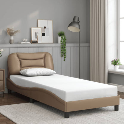 Rám Postele Bez Matrace Hvar Cappuccino 80 X 200 Cm Umělá Kůže