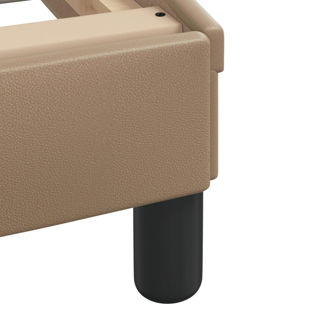 Rám Postele Bez Matrace Hvar Cappuccino 90X190 Cm Umělá Kůže