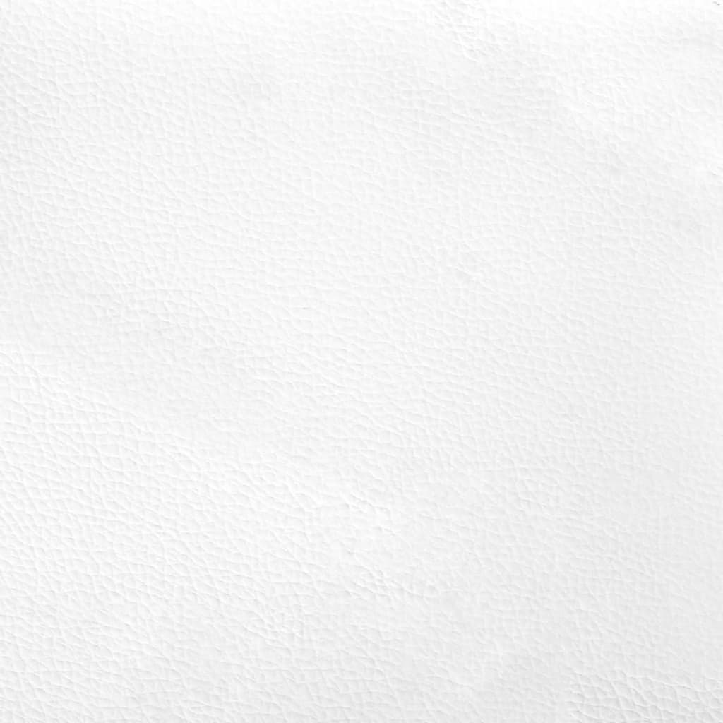 Rám Postele S Čelem Bílý A Černý 160 X 200 Cm Umělá Kůže