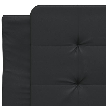 Rám Postele Bez Matrace Zadar Černý 80 X 200 Cm Umělá Kůže