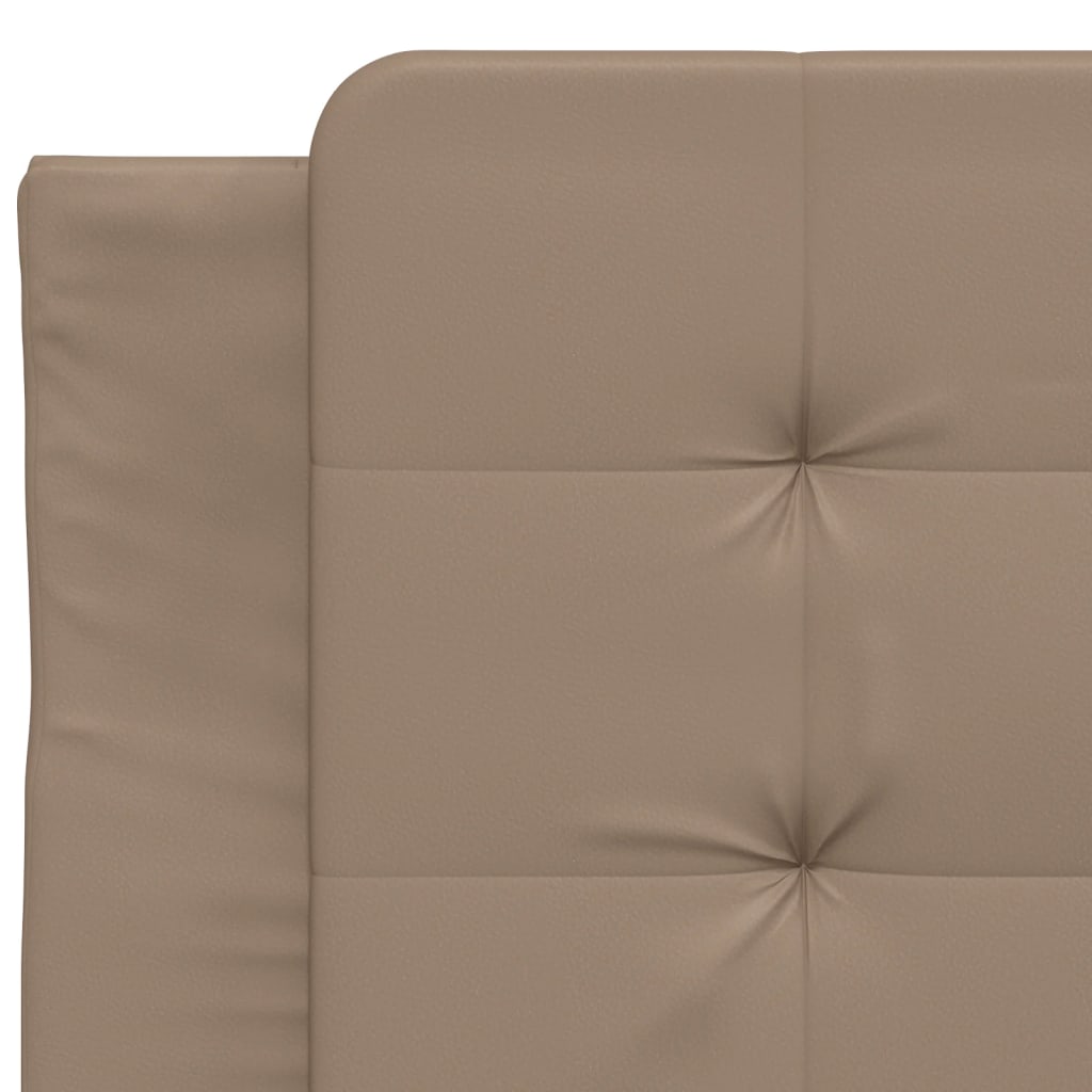 Rám Postele Bez Matrace Zadar Cappuccino 90X200 Cm Umělá Kůže