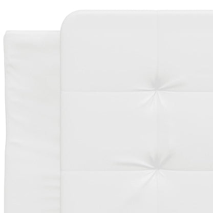 Rám Postele Bez Matrace Zadar Bílý 100X200 Cm Umělá Kůže