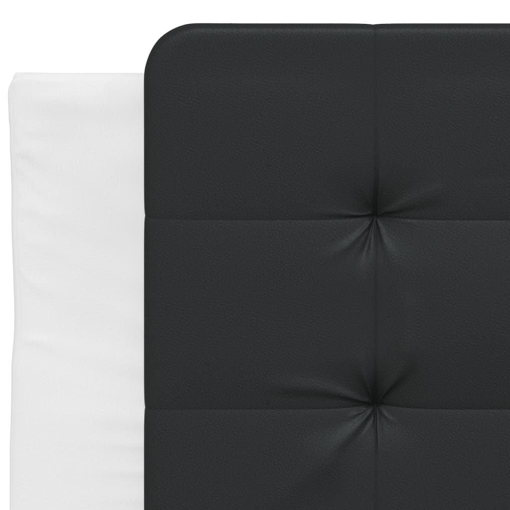 Rám Postele Bez Matrace Zadar Bílý A Černý 100 X 200 Cm Umělá Kůže