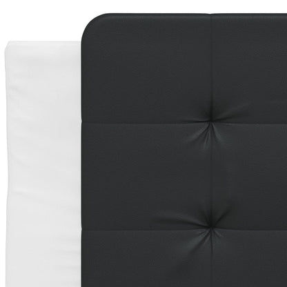 Rám Postele Bez Matrace Zadar Bílý A Černý 100 X 200 Cm Umělá Kůže