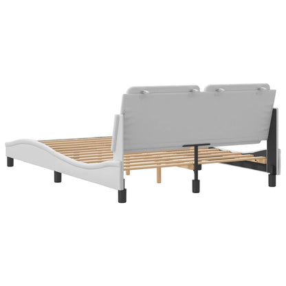 Rám Postele Bez Matrace Zadar Bílý 120X200 Cm Umělá Kůže