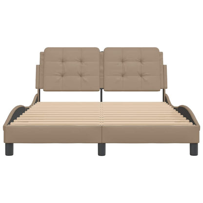 Rám Postele Bez Matrace Zadar Cappuccino 140X190 Cm Umělá Kůže