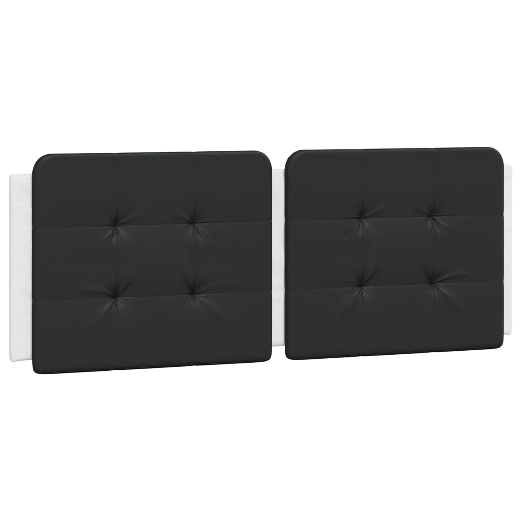 Rám Postele Bez Matrace Zadar Bílý A Černý 140 X 190 Cm Umělá Kůže