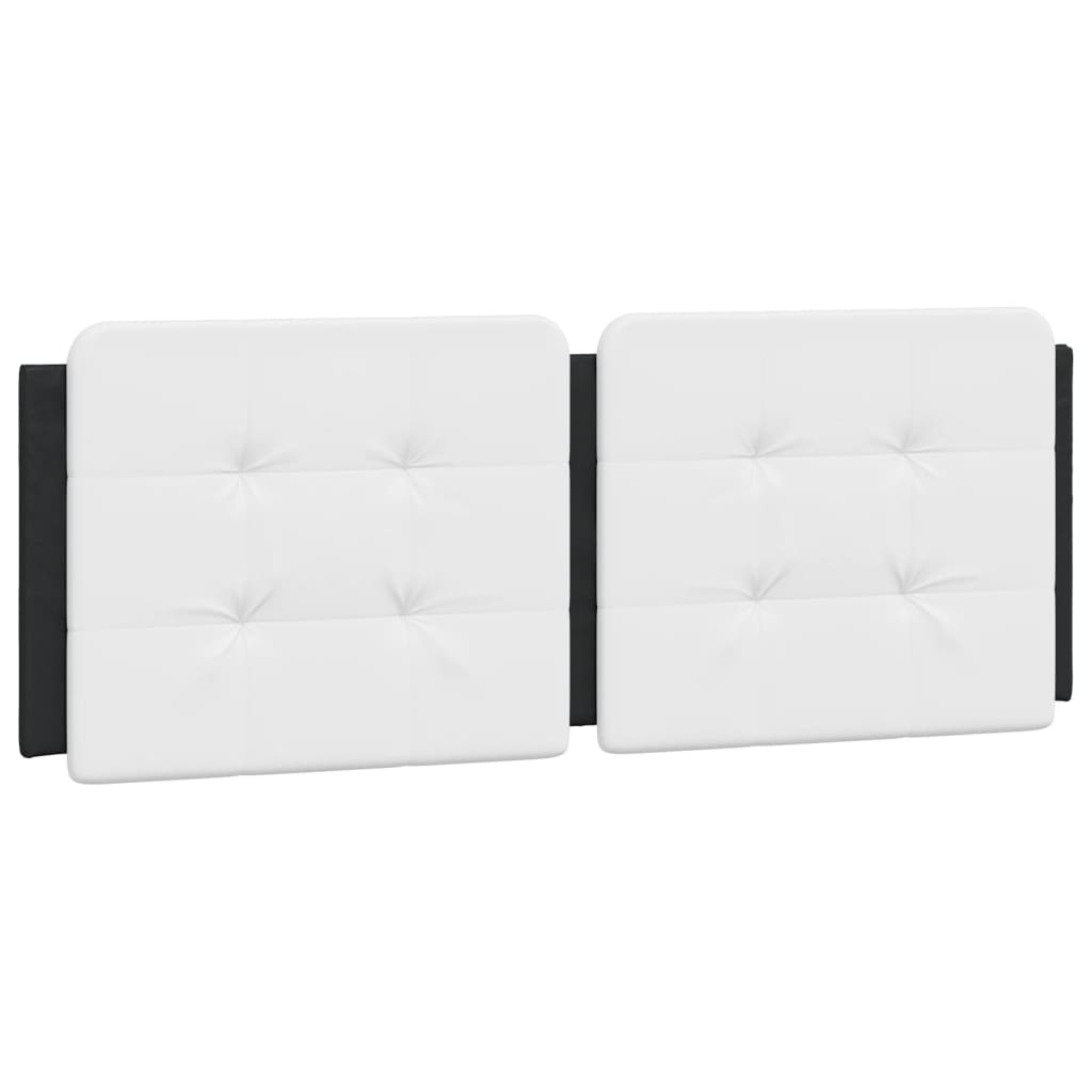 Rám Postele Bez Matrace Zadar Černý A Bílý 140 X 200 Cm Umělá Kůže