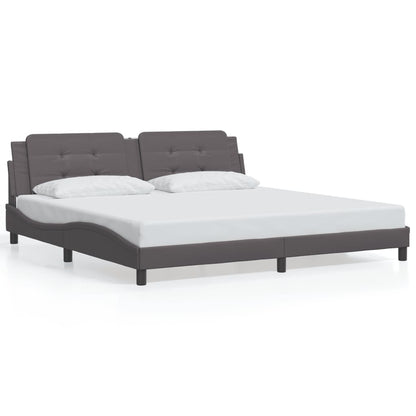 Rám Postele Bez Matrace Zadar Šedý 200X200 Cm Umělá Kůže