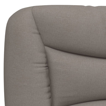 Postel S Matrací Hvar Taupe 90 X 200 Cm Textil