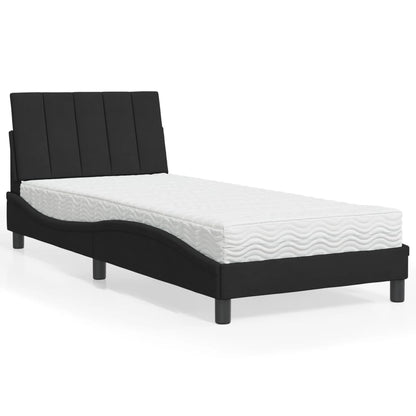 Postel S Matrací Černá Samet