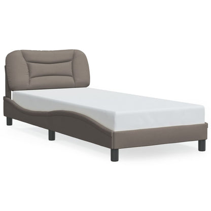 Rám Postele S Led Bez Matrace Hvar Taupe 80X200 Cm Látka