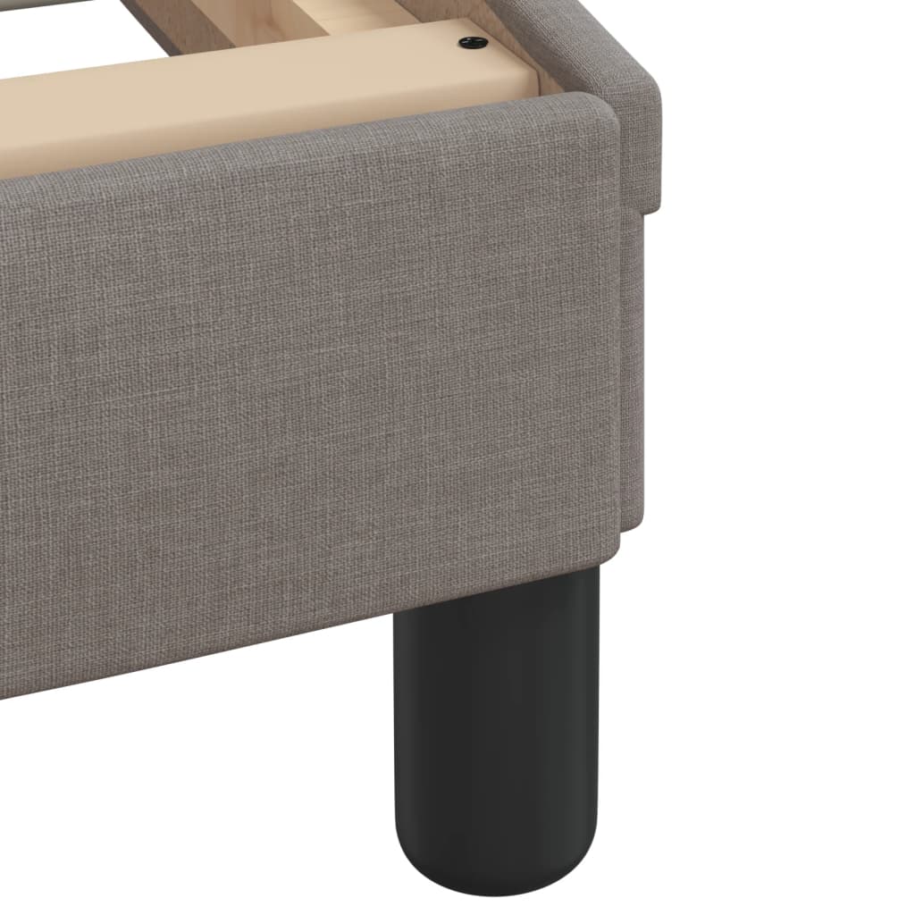 Rám Postele S Led Bez Matrace Hvar Taupe 90X190 Cm Látka