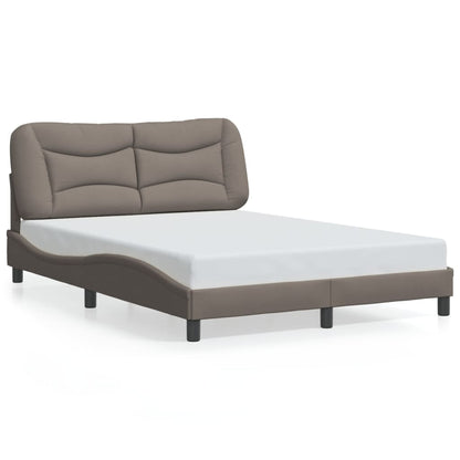 Rám Postele S Led Bez Matrace Hvar Taupe 120X200 Cm Látka
