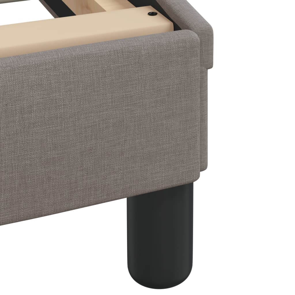 Rám Postele S Led Bez Matrace Hvar Taupe 140X190 Cm Látka